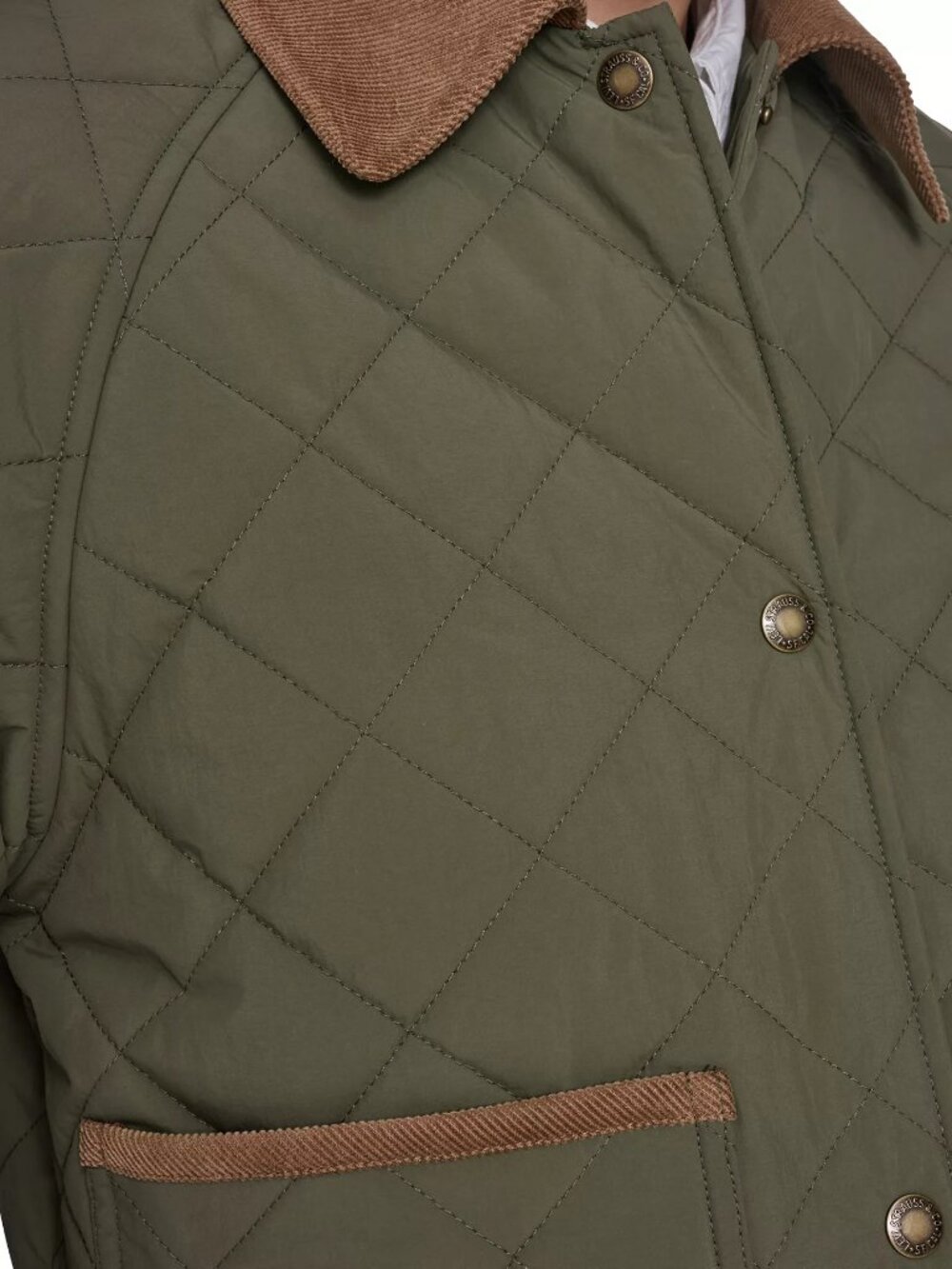 New w/ Tags Levi's Women's Olive Diamond Quilted Jacket Work Jacket Size XS - Picture 5 of 12